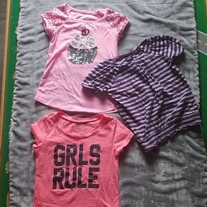 3 shirts from old navy and justice